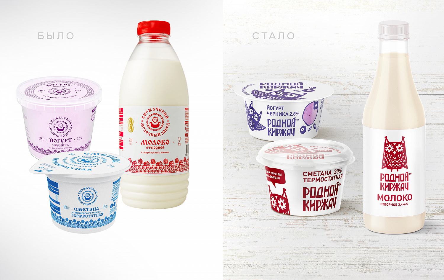 Родной Киржач: дизайн упаковки молочного бренда - Портфолио Depot