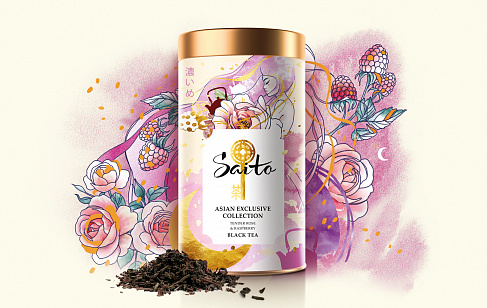 Saito Asian Exclusive Collection: креативная идея и визуальный стиль бренда чая. Разработка креативной идеи, концепции продвижения