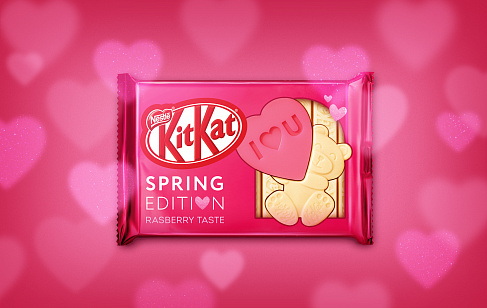KitKat® Spring Edition: дизайн упаковки шоколада