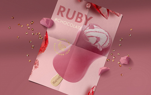 Магнат Ruby: дизайн упаковки для линейки мороженого от Unilever
