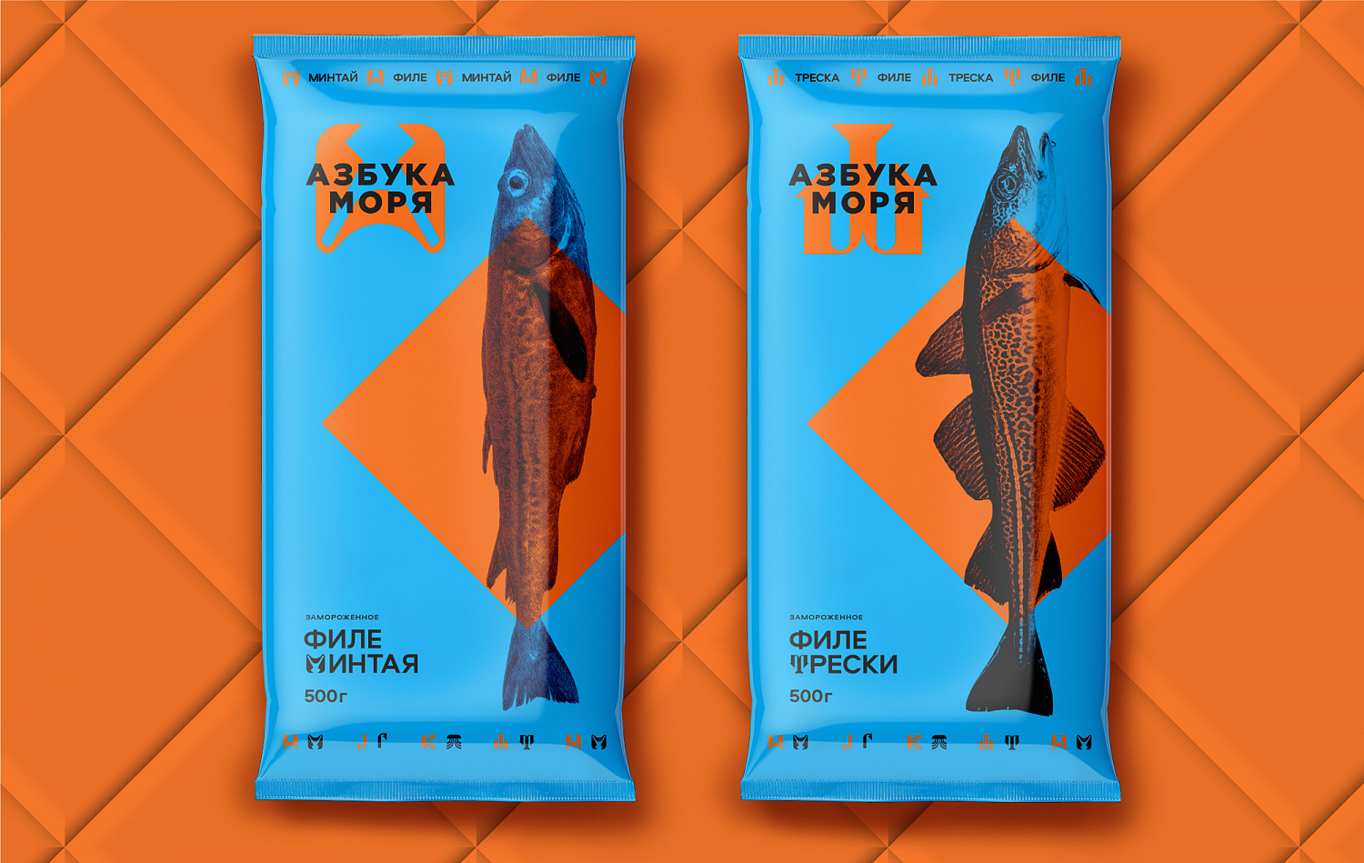 Азбука Моря: дизайн-система для бренда рыбы и морепродуктов - Портфолио Depot