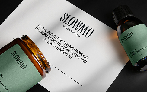 SLOWMO: нейминг, фирменный стиль и слоган для салона красоты. Разработка фирменного стиля
