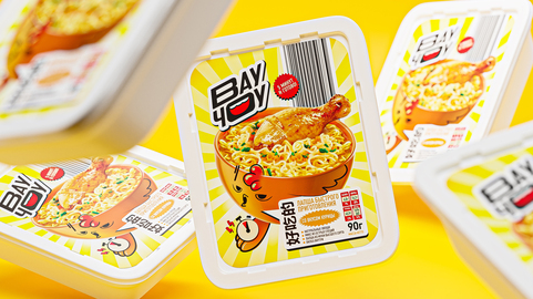 Wow Chow: нейминг и дизайн еды быстрого приготовления