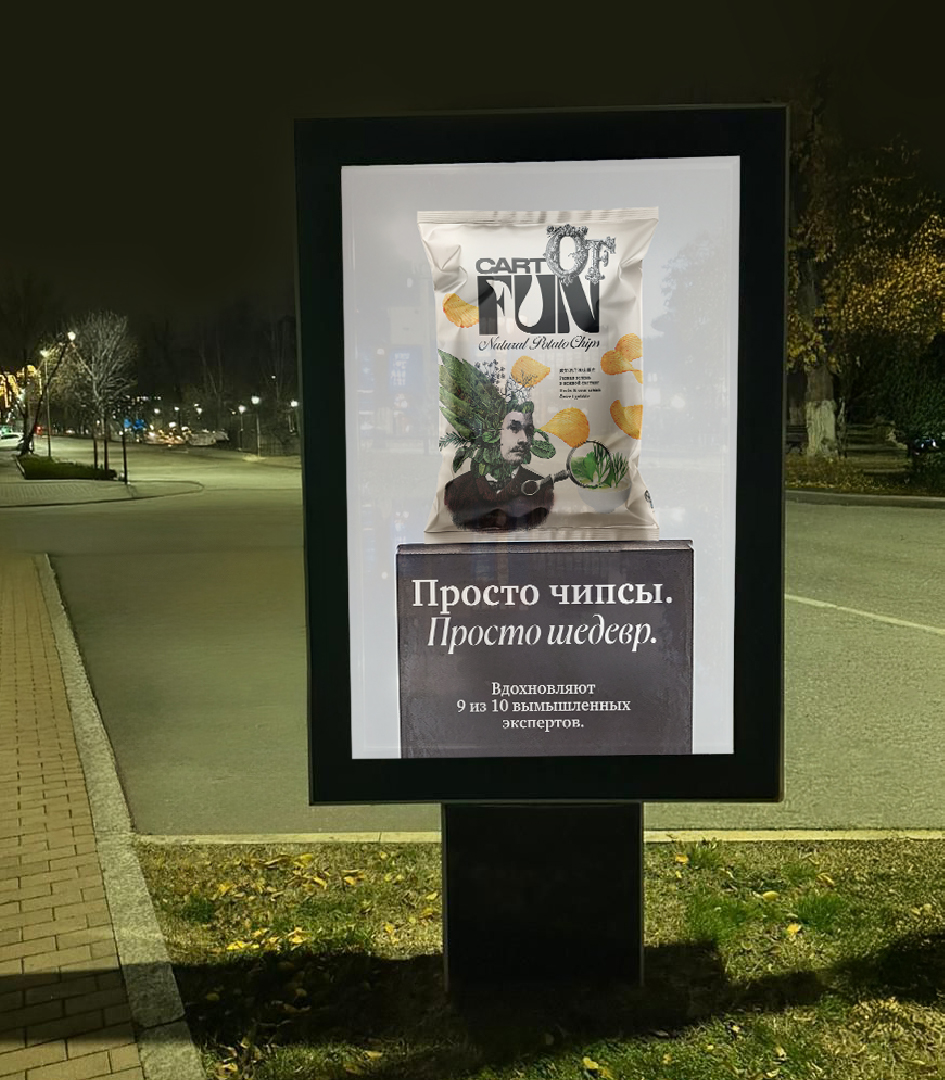 CartOfFun: креативная концепция продвижения для бренда чипсов - Портфолио Depot