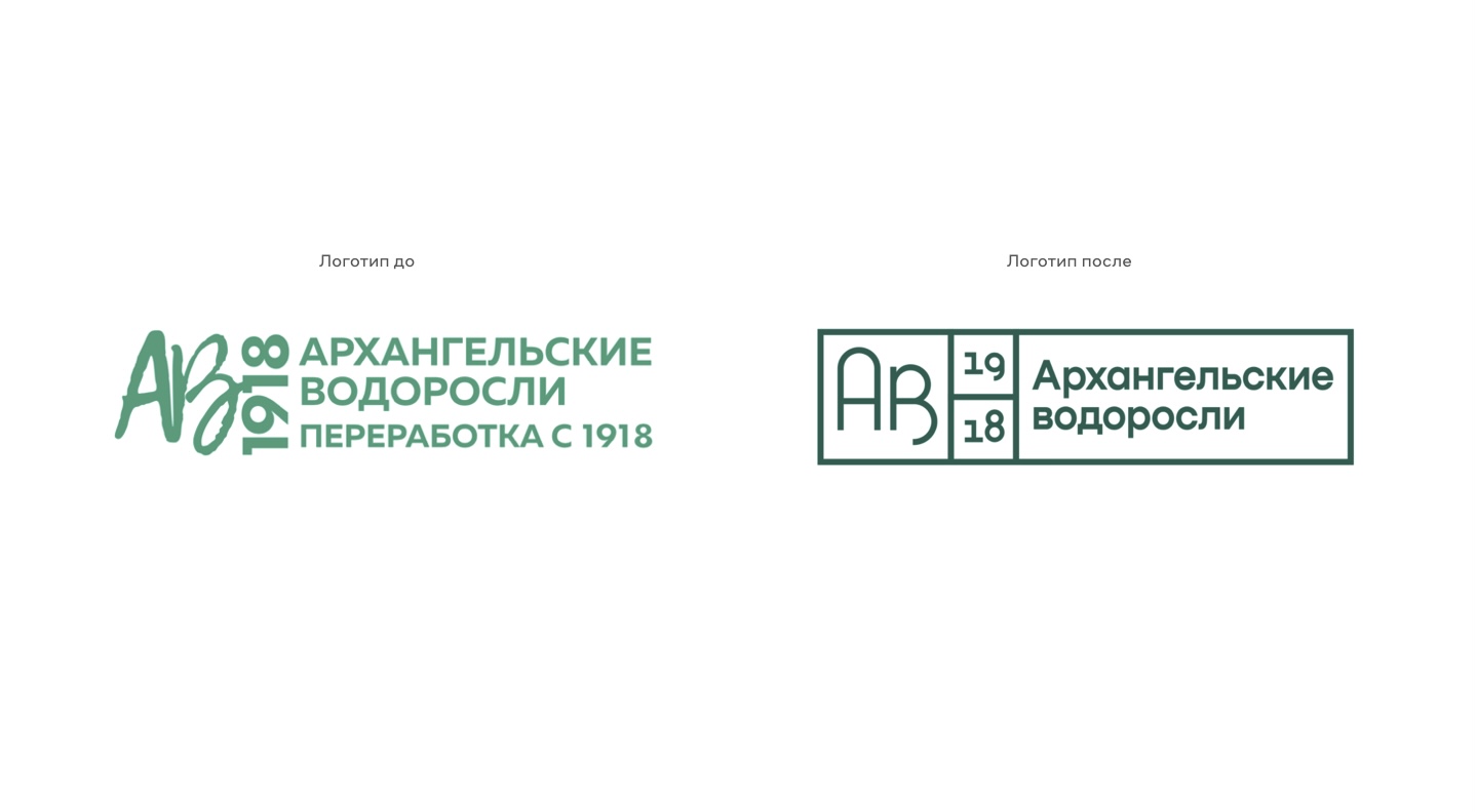 Архангельские водоросли: ребрендинг предприятия по добыче и переработке водорослей - Портфолио Depot