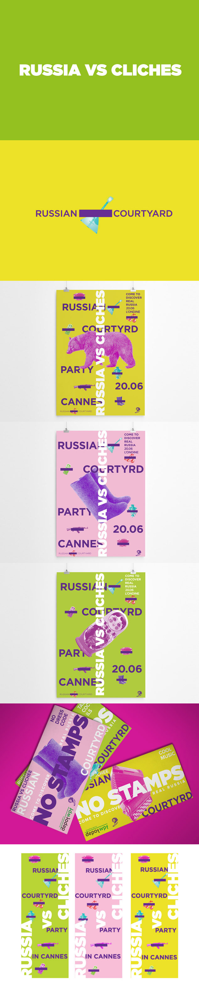 Cannes Lions, русская вечеринка, креативная концепция, брендинг, Depot WPF, брендинговое агентство
