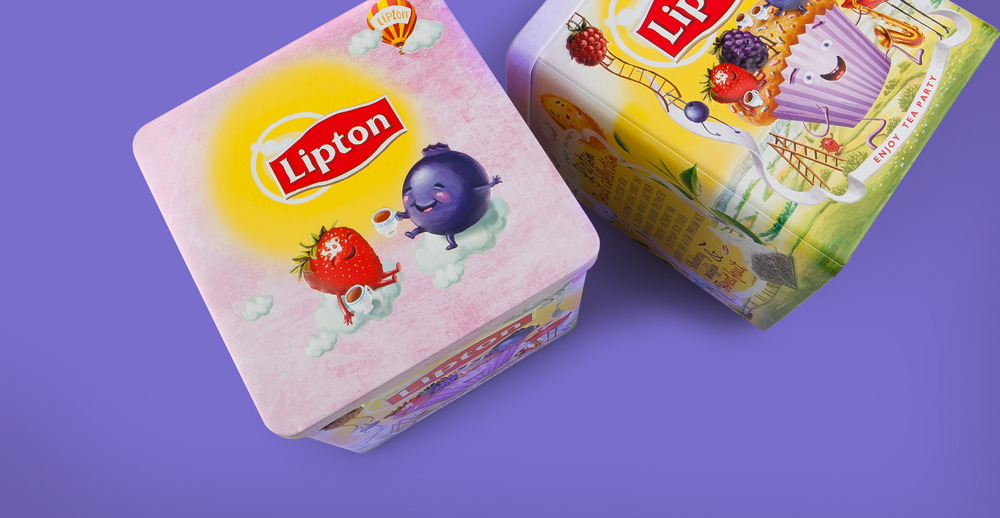 lipton, липтон, Unilever, Юнилевер, дизайн упаковки, limited edition, blueberry muffin, брендинговое агентство Depot WPF, промо-упаковка