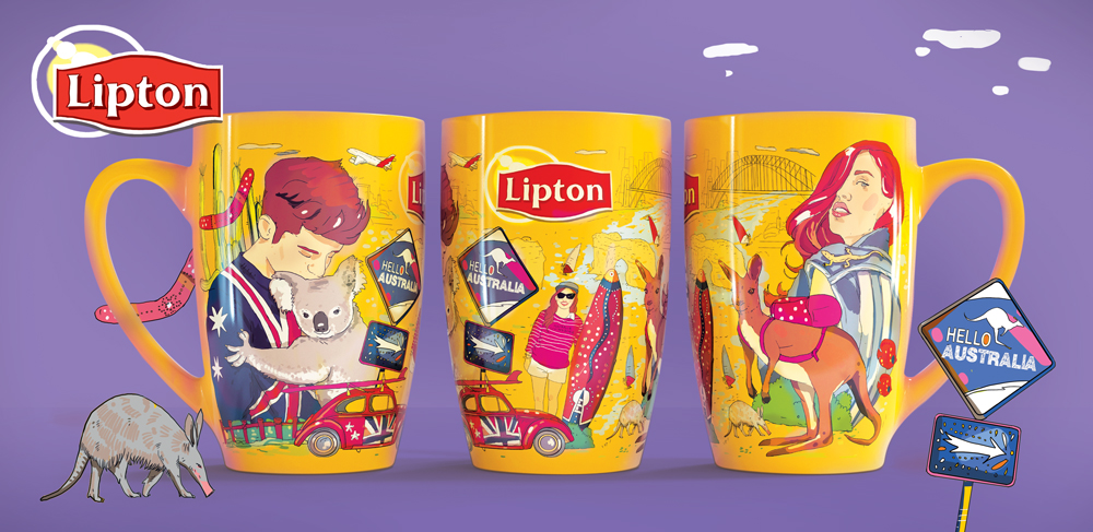 Lipton, Unilever, дизайн упаковки, дизайн промо-материалов, подарок за покупку, маркетинг, брендинг, брендинговое агентство Depot WPF