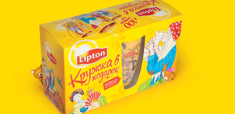 Lipton, Unilever, дизайн упаковки, дизайн промо-материалов, подарок за покупку, маркетинг, брендинг, брендинговое агентство Depot WPF