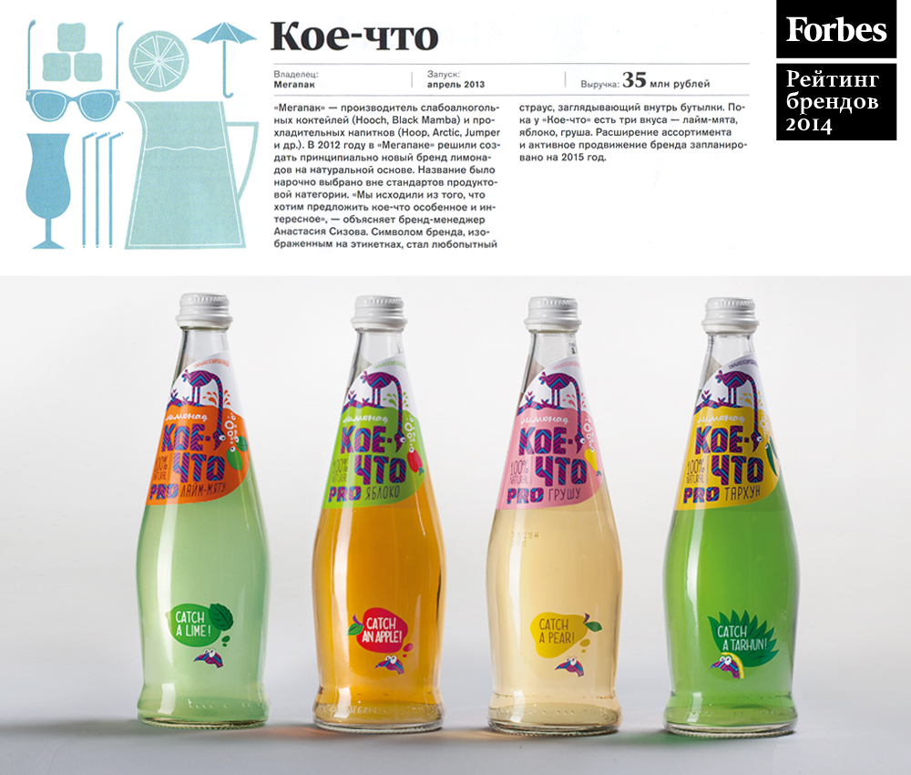 рейтинг брендов Forbes 2014, лимонады Кое-что, брендинговое агентство Depot WPF