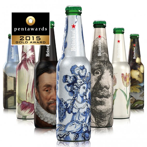Pentawards 2015 winners, Heineken - The Rijksmuseum Bottles (агентство dBOD)
