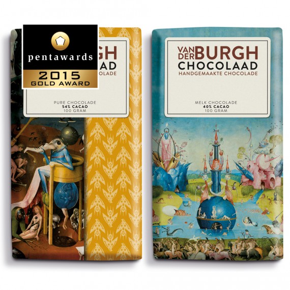 Pentawards 2015 winners, Van der Burgh Chocolaad Jheronimus (агентство Studio Kluif)