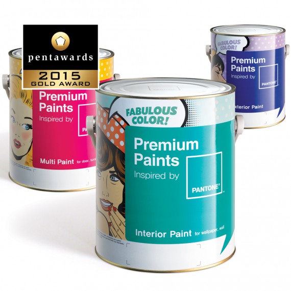 Pentawards 2015 winner, Brand: Noroo - Pantone Premium Paint, Entrant: Brandchef
