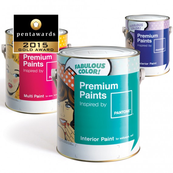 Pentawards 2015 winner, Brand: Noroo - Pantone Premium Paint, Entrant: Brandchef