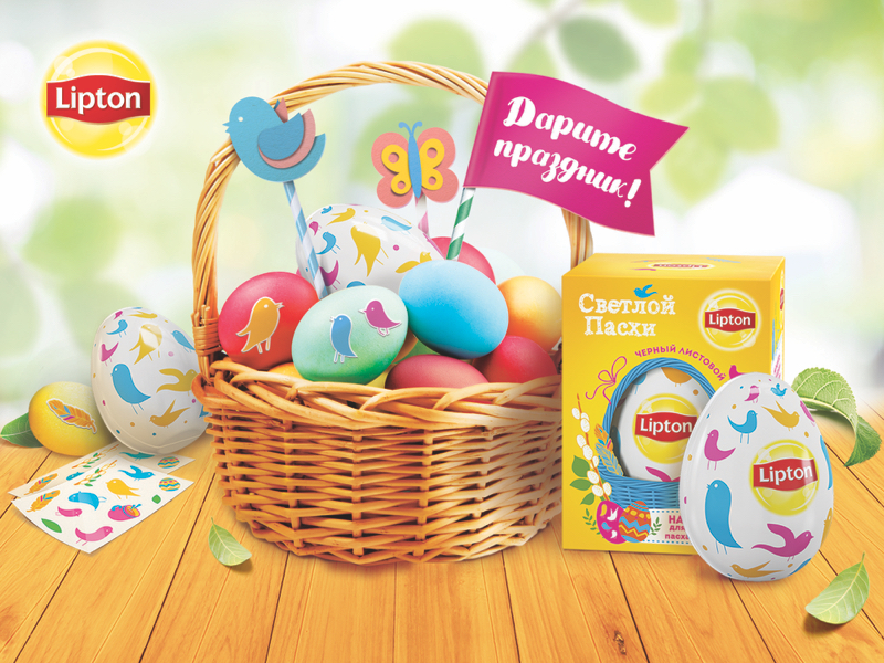 дизайн упаковки Lipton Easter, брендинговое агентство Depot WPF