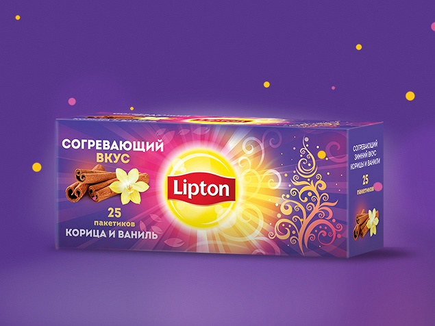 Lipton: согревающий зимний дизайн