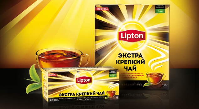 Lipton Экстра Крепкий зарядит энергией