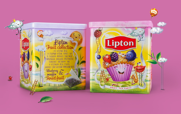 Depot WPF нарисовало мультфильм на упаковке Lipton 