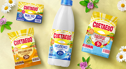 Светаево: нейминг и дизайн упаковки молочной СТМ Чижика