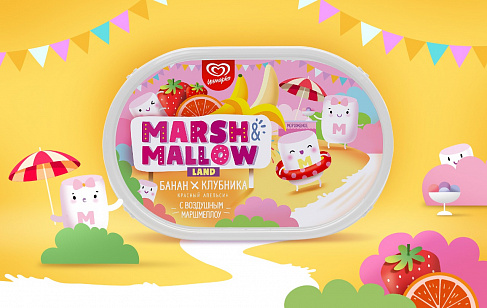 MARSH&MALLOW LAND с бананом и клубникой