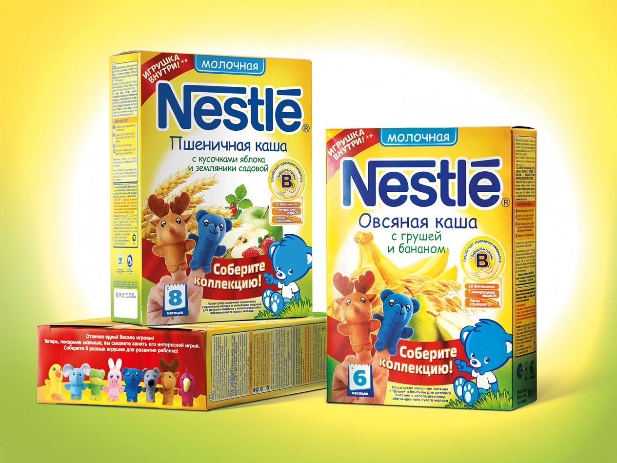 Детские каши Nestle - Портфолио Depot