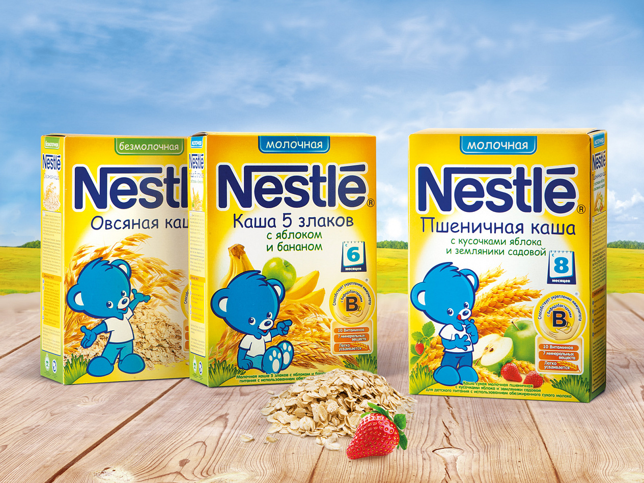 Детские каши Nestle - Портфолио Depot