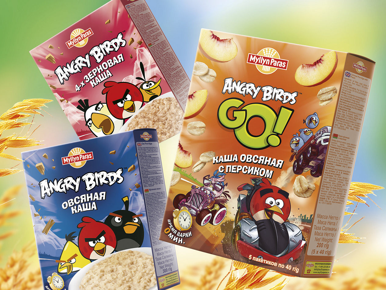 Зерновые каши Angry Birds - Портфолио Depot