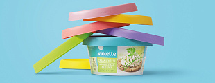Magazine Quotidien: редизайн творожного сыра Violette Magazine Quotidien: редизайн творожного сыра Violette