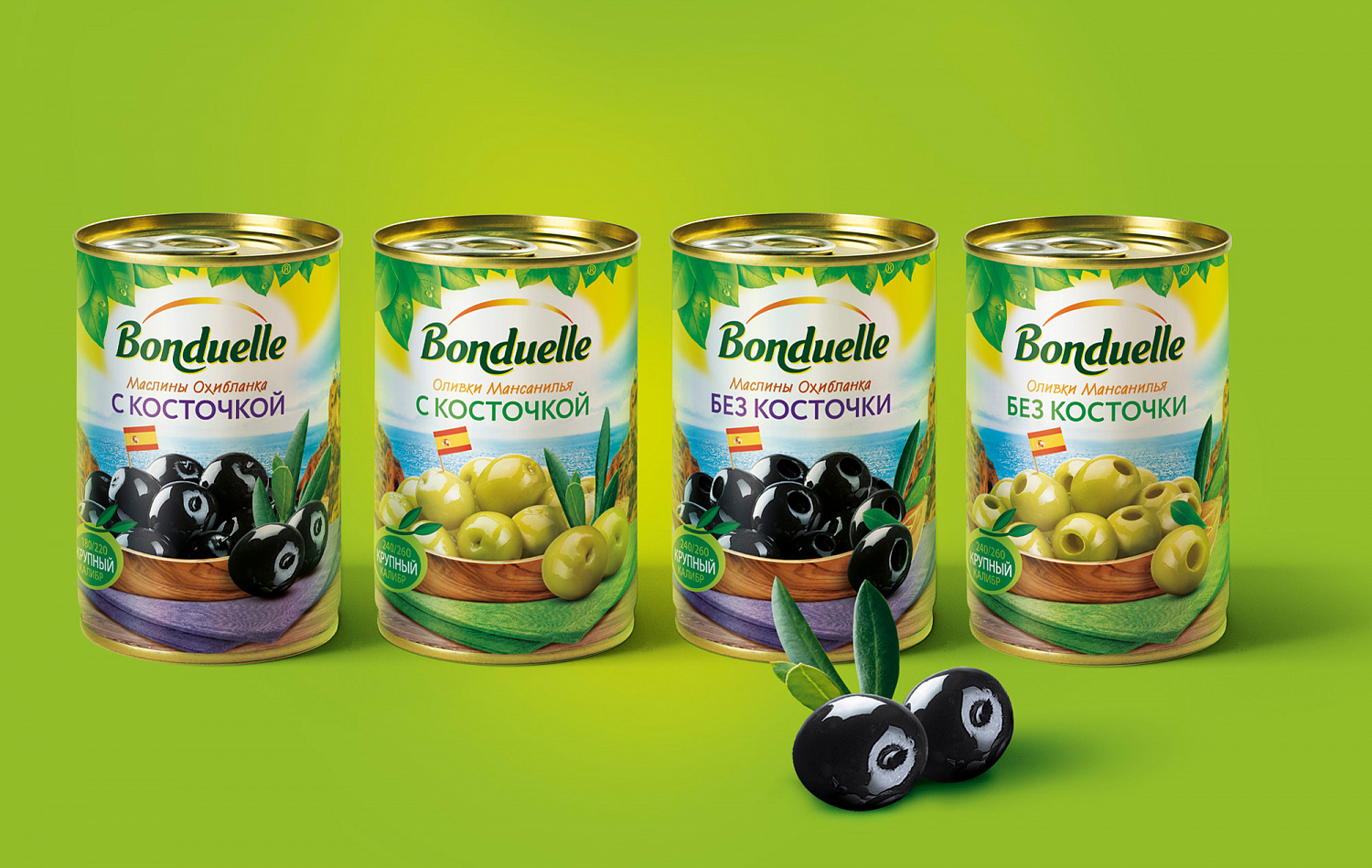 Оливки и маслины Bonduelle - Портфолио Depot