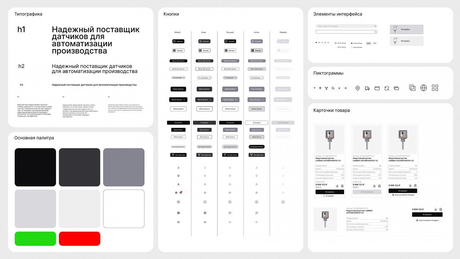 Разработка сайта компании-поставщика датчиков для автоматизации Sensoren - Портфолио Depot