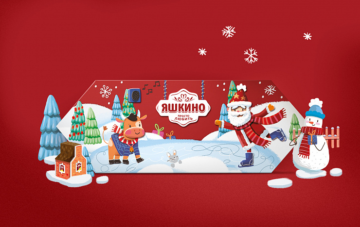 Дизайн новогодних наборов Яшкино - Портфолио Depot