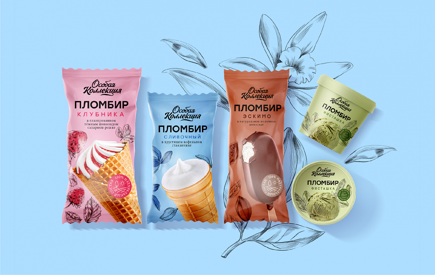 SPAR Мороженое: Дизайн упаковки СТМ - Портфолио Depot