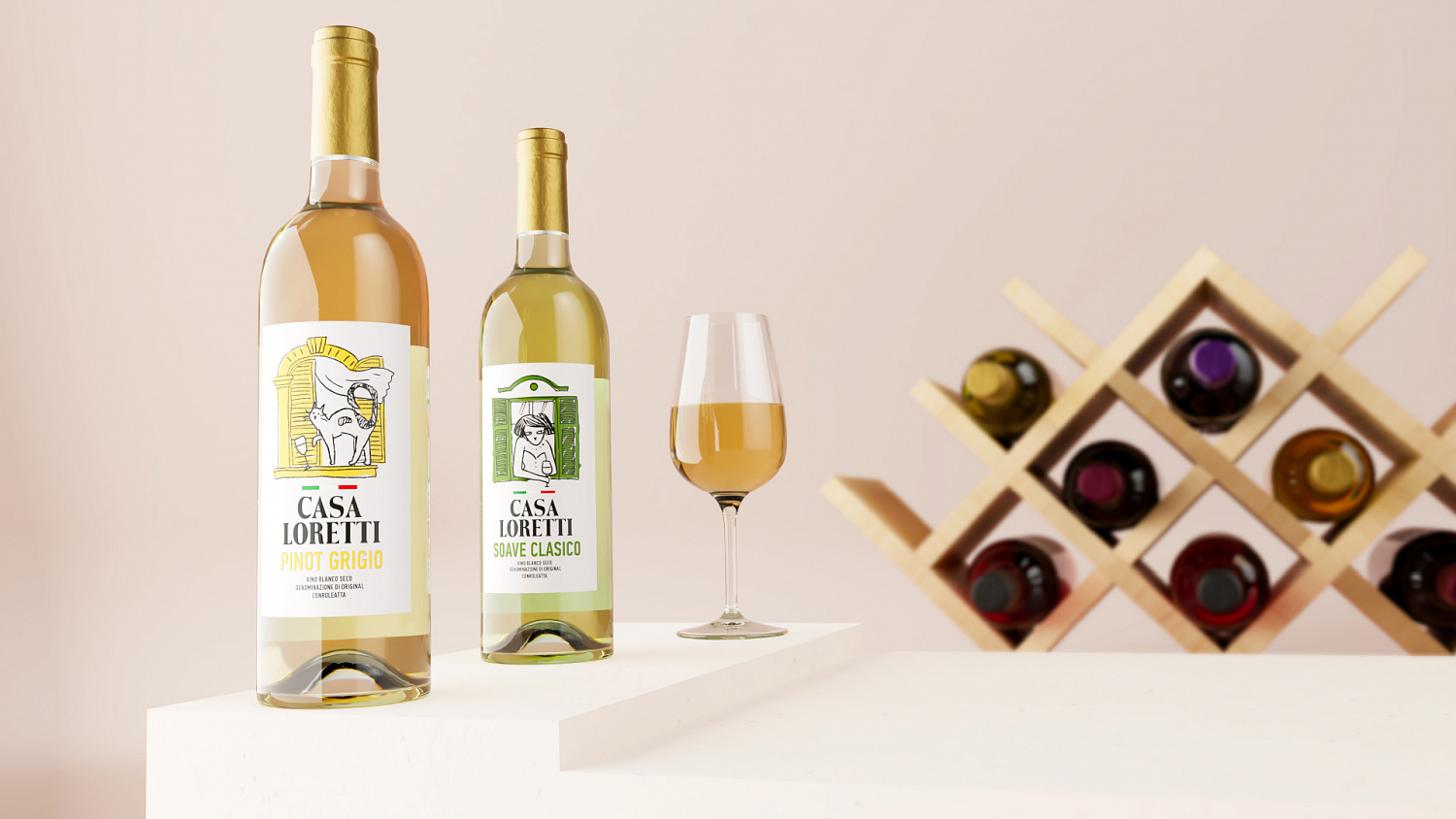 Casa Loretti: дизайн упаковки итальянского вина СТМ Чижика - Портфолио Depot