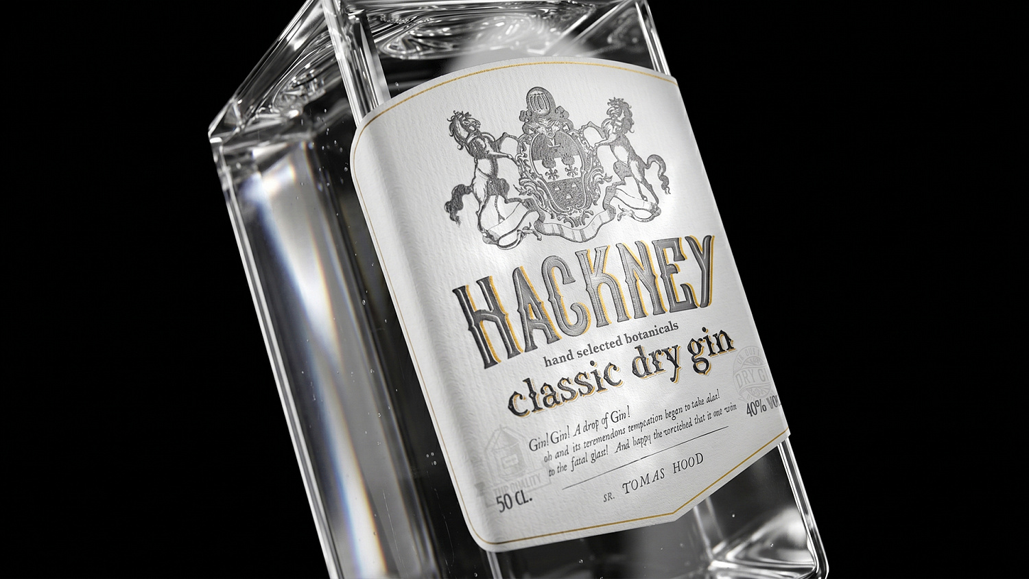 Hackney: дизайн упаковки джина СТМ Чижика - Портфолио Depot