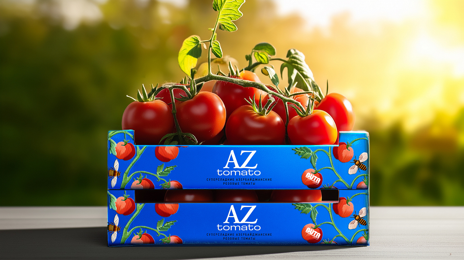Az tomato: дизайн упаковки бренда азербайджанских томатов - Портфолио Depot