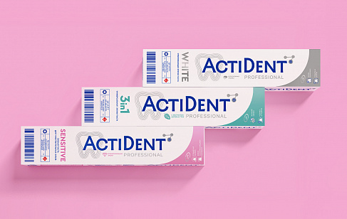 Actident: нейминг и дизайн товаров для гигиены полости рта от Чижика