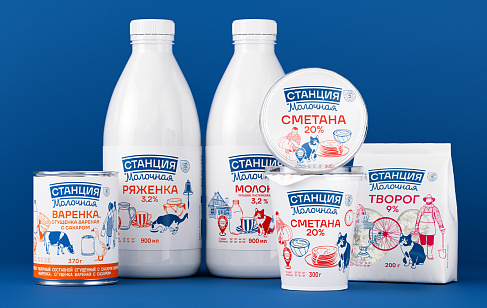 Станция молочная: обновление бренда молочной продукции СТМ Пятёрочки