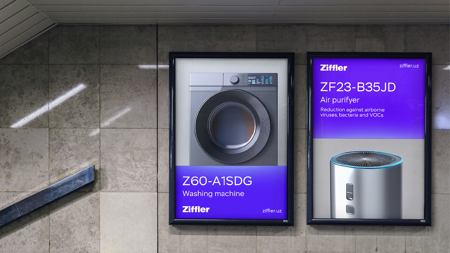 Ziffler: айдентика производителя бытовой техники и электроники из Узбекистана - Портфолио Depot