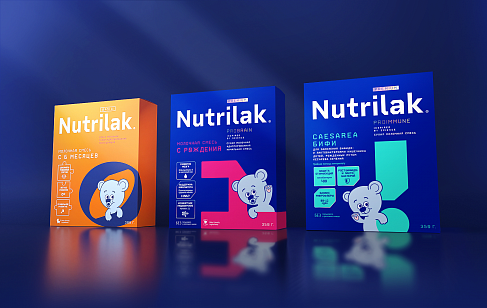 Редизайн бренда Nutrilak. Разработка дизайна упаковки