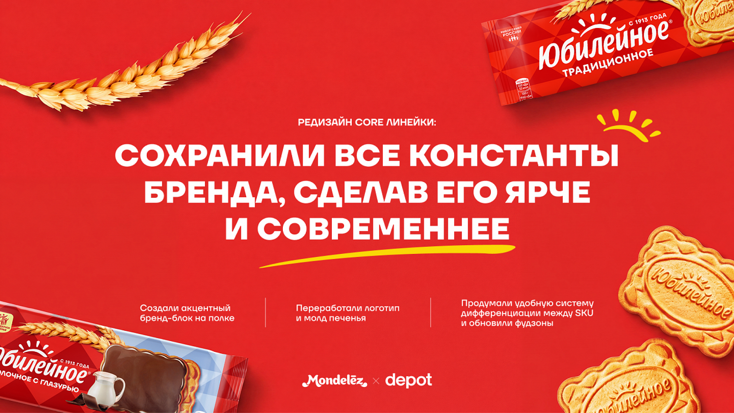 «Юбилейное»: редизайн упаковки легендарного бренда - Портфолио Depot