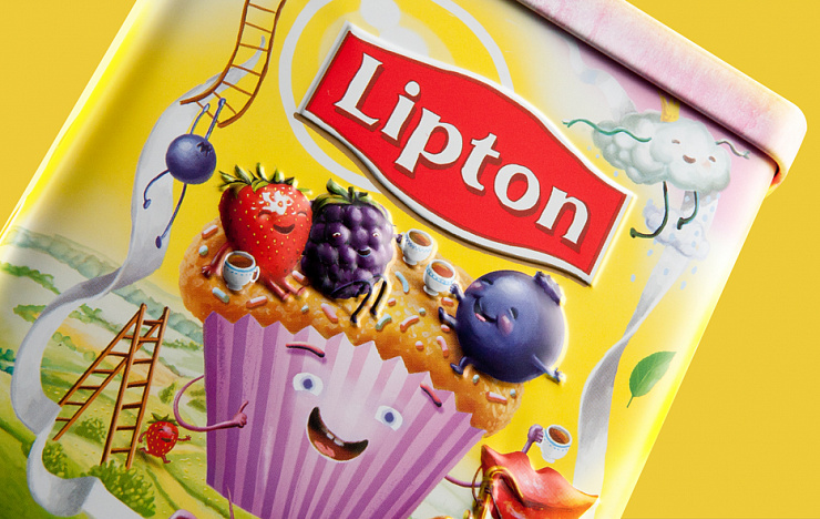 Lipton Blueberry Muffin & Forest Fruit - Портфолио Depot
