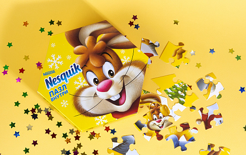 Новогодний Nesquik® 2021: дизайн уаковки. Разработка дизайна упаковки