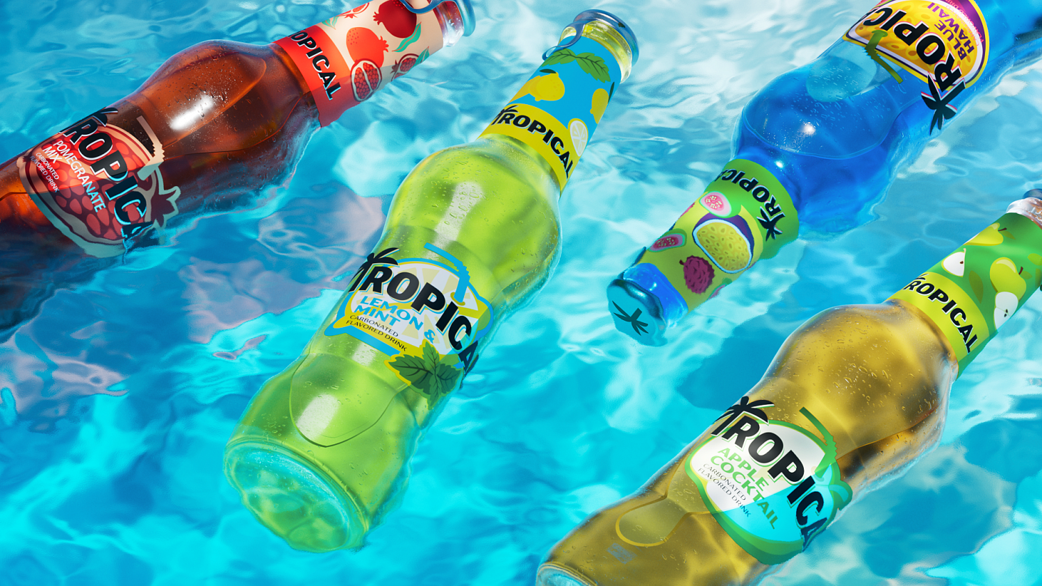 Tropical: дизайн нового бренда лимонадов из Ирака - Портфолио Depot