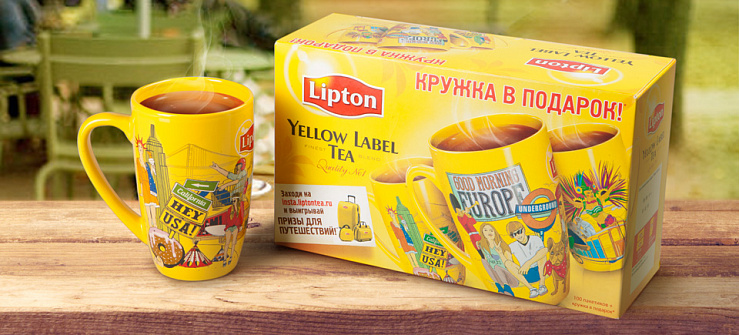 Промо набор Lipton с кружкой '13 - Портфолио Depot