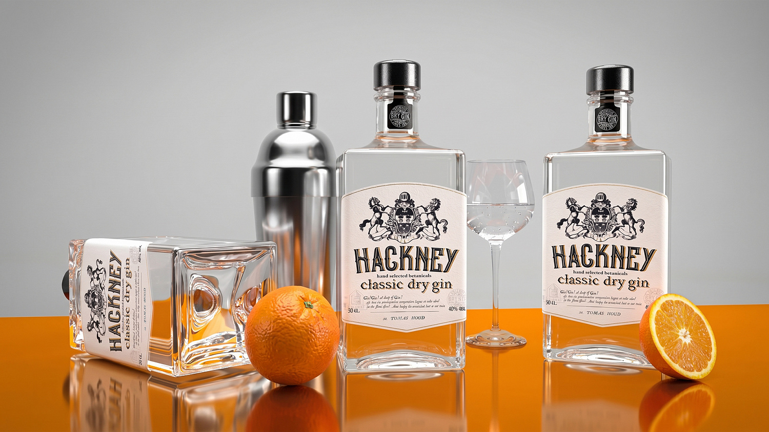 Hackney: дизайн упаковки джина СТМ Чижика - Портфолио Depot