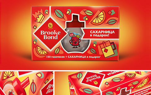 Набор Brooke Bond с сахарницей