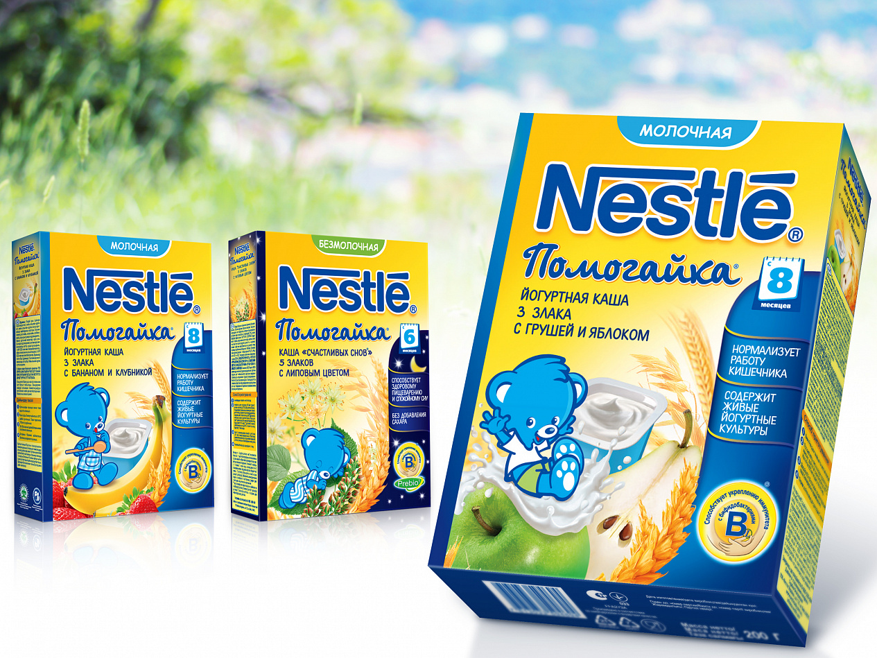 Обновлённый дизайн детских каш Nestle - Портфолио Depot