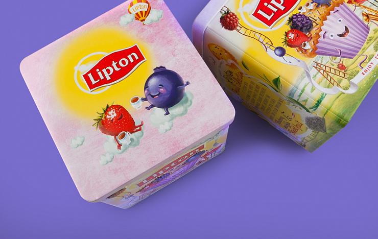 Lipton Blueberry Muffin & Forest Fruit - Портфолио Depot