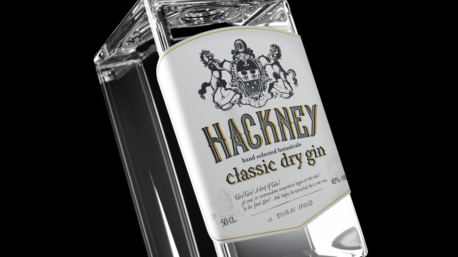 Hackney: дизайн упаковки джина СТМ Чижика - Портфолио Depot
