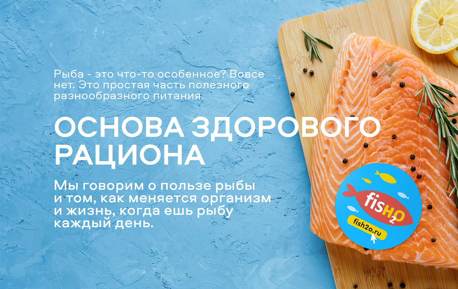 fish2o: позиционирование, брендбук и фирменный стиль для продуктов из рыбы и морепродуктов - Портфолио Depot